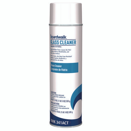 Boardwalk BWK341ACT glass cleaner aerosol spray industrial