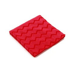 Rubbermaid q620red microfiber cleaning cloths red for all