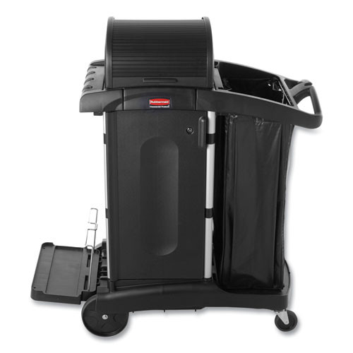 Rubbermaid microfiber janitor cart high