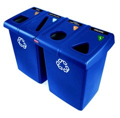 Rubbermaid 1792372 glutton recycling station with 4 streams