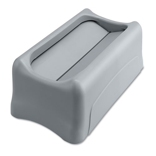 Rubbermaid 267360gra Slim Jim recycling lid with swing