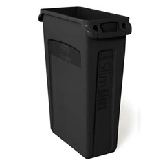 Rubbermaid 354060bla Slim Jim trash can 23 gallon