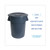 Boardwalk BWK32GLWRGRA trash can 32 gallon round