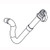 Nilfisk NFVF90443 drain hose 38 for Clarke Viper