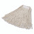 Economy Cut-End Cotton Wet Mop Head, 24oz, 1" Band, White, 12/Carton