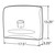 Personal Toilet Seat Cover Dispenser, Smoke Black