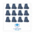 Boardwalk BWK2020B mop head standard head cotton synthetic fiber cut end #20, blue case of 12