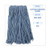 Boardwalk BWK2016B mop head standard head cotton synthetic fiber cut end #16 Blue