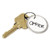 Key tags card stock and metal rim white