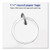 Key tags card stock and metal rim white