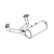 Pioneer Eclipse MP368700 muffler with o shield fs