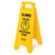 Rubbermaid 611278yel floor sign closed 25 inch yellow