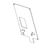 Pioneer Eclipse MP431401 plate cover rear with slot