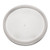 Lid for foam containers translucent vented dart case