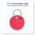Key tags with metal rim pack of 50 in four colors