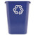 Rubbermaid 295773blu trash can 10 gallon wastebasket recycle