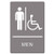 Men accessible restroom sign meets ada requirements 6x9