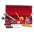Tool kit with metal toolbox with 16 basic