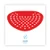 Flexible urinal screens red cherry fragrance