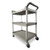 Rubbermaid 342488pla utility cart 3 shelf platinum plastic 18x33x37 inches  rcp342488pm