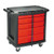 Rubbermaid 7734bla work center cart