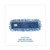 Boardwalk BWK1124 dust mop head blue looped end launderable cotton synthetic blend yarn synthetic backing 24 inch X 5 Inch