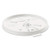Plastic lids for hot or cold foam cups translucent