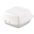 Foam hinged lid carryout containers 6 inch large
