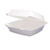 Foam hinged lid carryout containers medium single