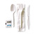 Cutlery Kit, wrapped 6 piece kit plastic fork