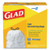 Glad clo78526ct drawstring tall kitchen bags 13 gallon