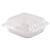  Dart ClearSeal Hinged Lid Plastic Containers 8.3 x 8.3 x 3 Clear 250 per Carton DCCC90PST1