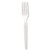 Heavy mediumweight plastic forks full size cutlery
