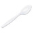 Heavyweight plastic teaspoon full size cutlery dense