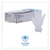 Boardwalk BWK365MBX General Purpose Vinyl Gloves Powder Latex Free 2.6 mil Medium Clear 100 per Bx