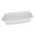 Foam Hinged Lid Containers, Single Tab Lock Hot Dog, 7.25 x 3 x 2, White, 504/Carton