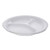Unlaminated Foam Dinnerware, 3-Compartment Plate, 9" Diameter, White