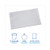 Linear Low Density Industrial Can Liners, 33 gal, 0.9 mil, 33 x 39, White, 100/Carton Boardwalk