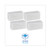 Boardwalk BWK401 white utility pad 4x10