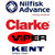 Nilfisk NFVF41079TP label logo for Clarke Viper and