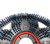 Blue scrub brush attaches with pad centering device by Malish