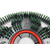 Green scrub brush pad attaches with pad centering device by Malish
