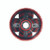 Red scrub brush pad attaches with pad centering device by Malish