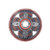 Red scrub brush pad attaches with pad centering device by Malish