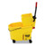 Rubbermaid RCPFG618688YEL wavebrake 2.0 mop bucket wringer combo 44 quart side press