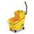 Rubbermaid RCPFG618688YEL wavebrake 2.0 mop bucket wringer combo 44 quart side press