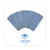 Microfiber Mop Head Blue 18 x 5 Split Microfiber Hook and Loop Back Dozen