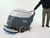 Nilfisk Advance 56383128 SC450 Walk Behind Floor Scrubber with 105 Ah batteries onboard charger splash skirt and blue Prolene brush