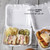 Foam hinged lid 3 compartment carryout containers 