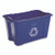Rubbermaid 18 gallon plastic, blue